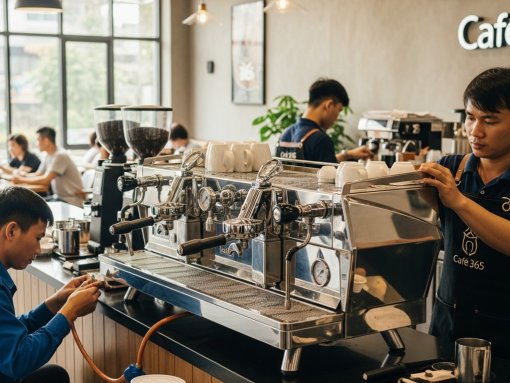 Lắp Đặt Máy Pha Cà Phê Thực Tế Tại Bình Chánh | Cafe 365